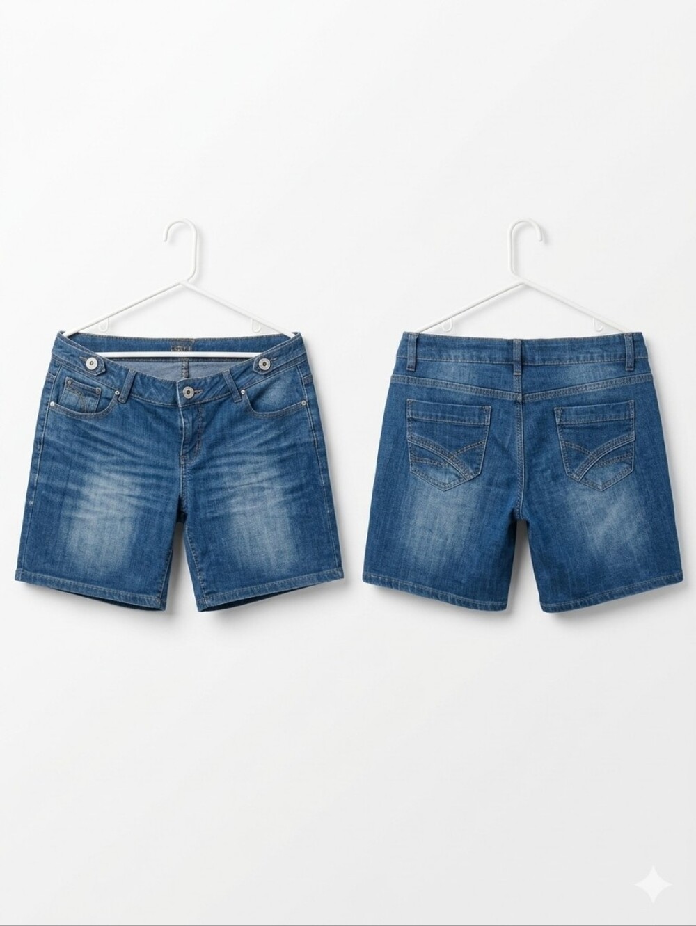 Classic Women's Denim Shorts in Blue